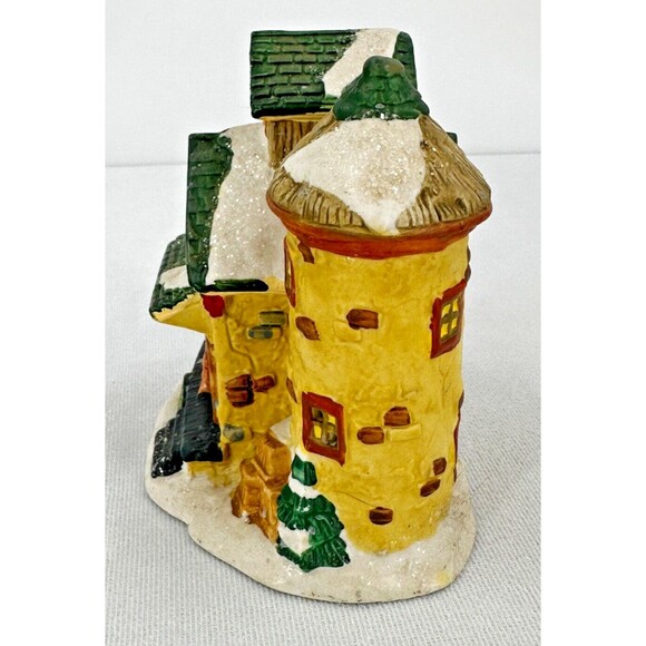 WINDHAM HEIGHTS 2004 Cobblestone Corners Christmas Village Mill House w Wheel - Picture 4 of 8